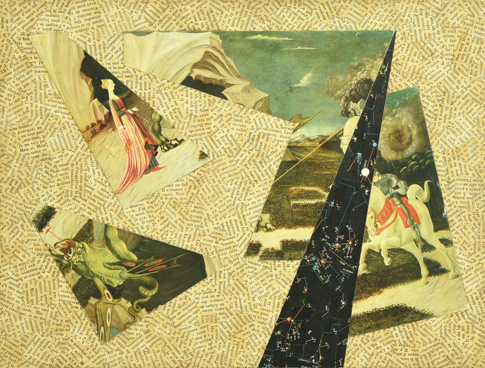 Jiri Kolar (1914 - 2002) SENZA TITOLO collage su tavola, cm 30x40 1984 Al...