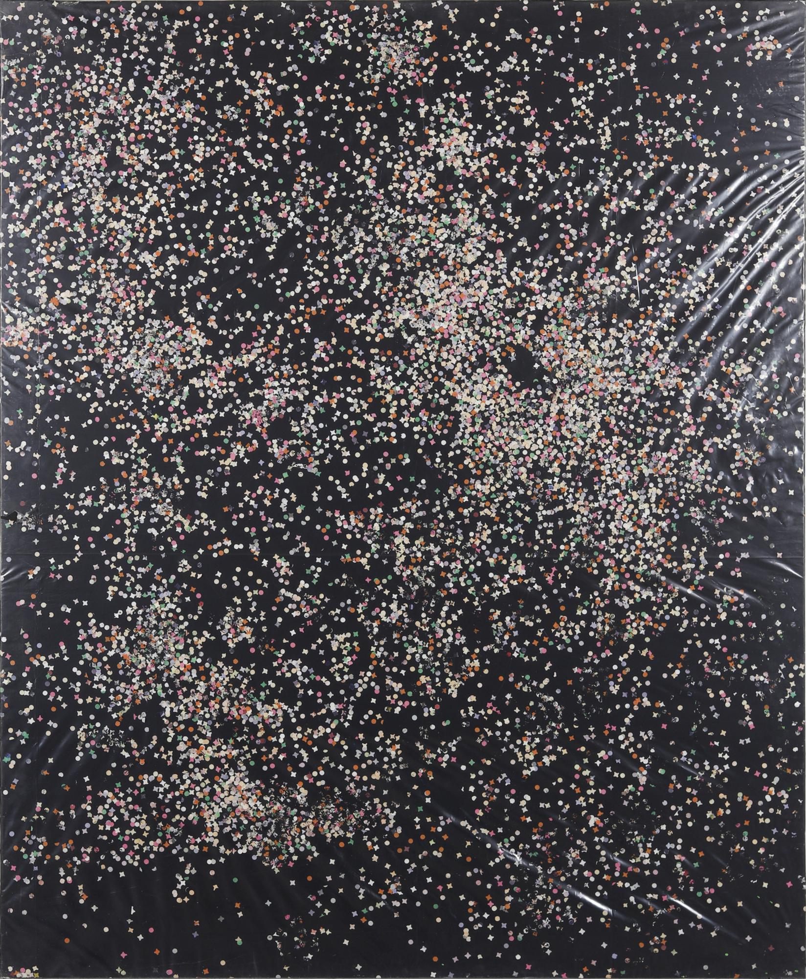 Tano Festa (1938 - 1987) CORIANDOLI tecnica mista su tela, cm 160x130 1986 Al...