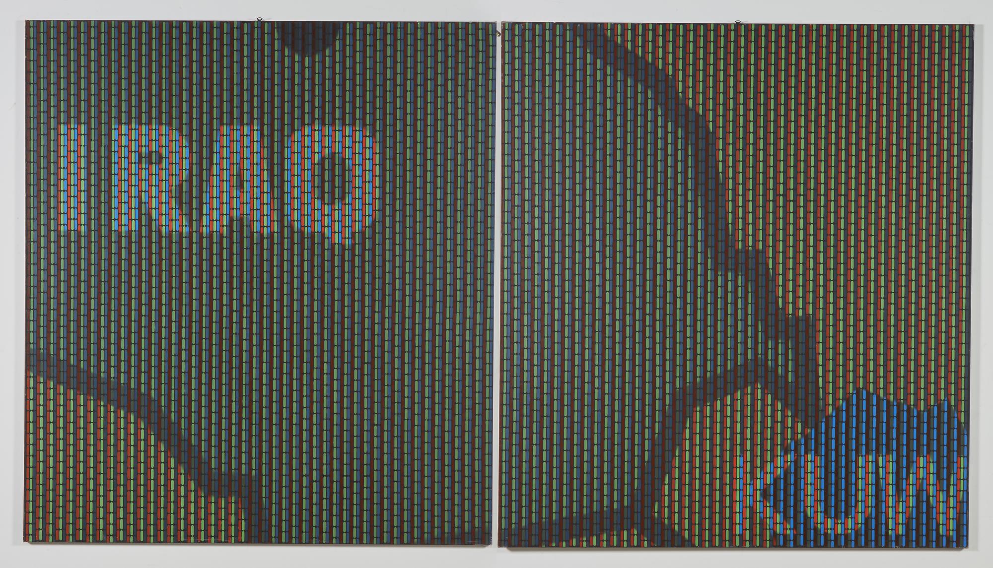Cristiano Pintaldi (1970) IRAQ KUW olio su tela , cm 200x360 Dittico....