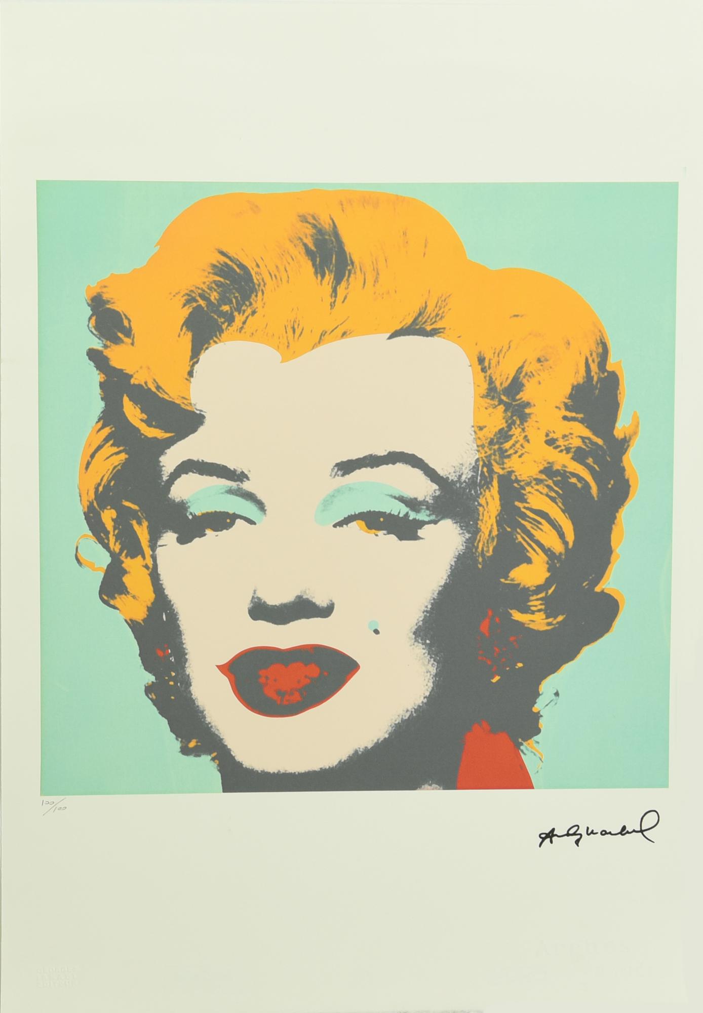 Andy Warhol (1928 - 1987) MARILYN litografia su carta Arches, cm 57x38; es....