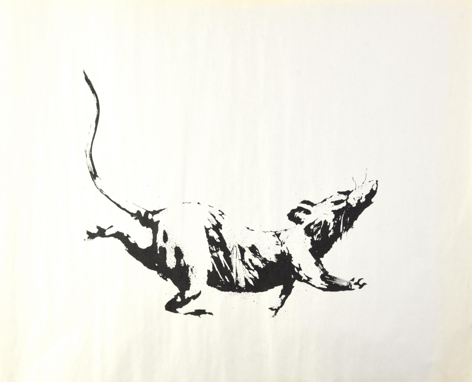 Banksy RAT. GROSS DOMESTIC PRODUCT serigrafia, cm 40,5x50,5 esguito nel 2019...