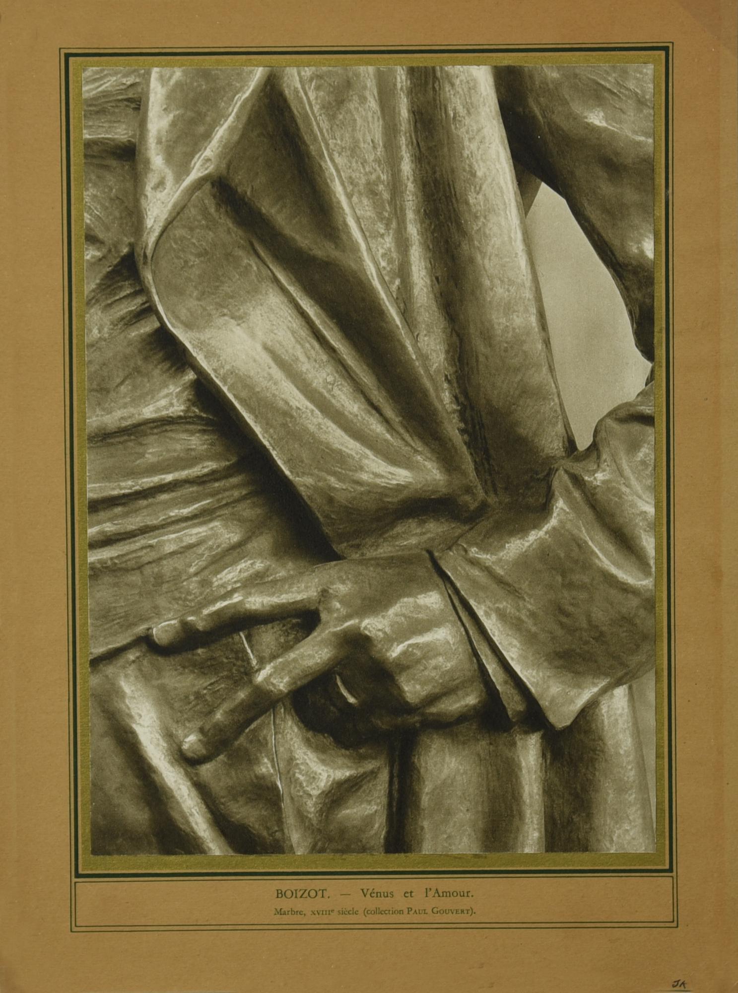 Jiri Kolar (1914 - 2002) BOIZOT VENUS ET L'AMOUR collage su carta, cm 26,7x36...