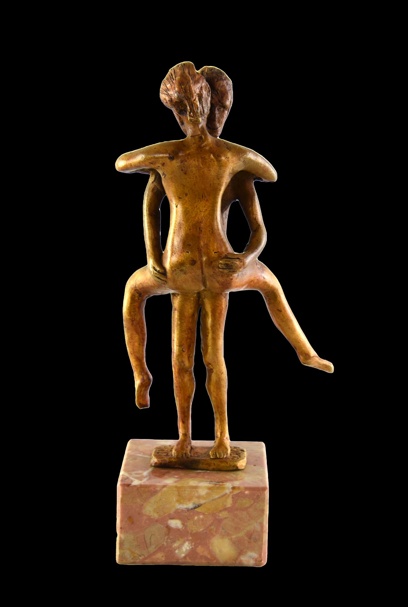 Claudio Parigi (1954) MOVIMENTO PER LA VITA bronzo, h cm su base in marmo;...