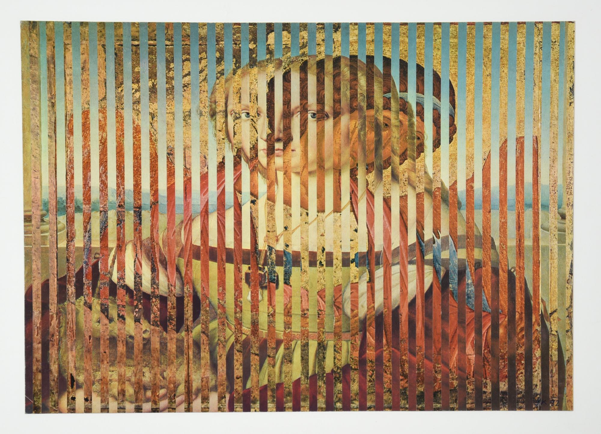 Jiri Kolar (1914 - 2002) SENZA TITOLO collage su carta, cm 28x40 sigla e data...