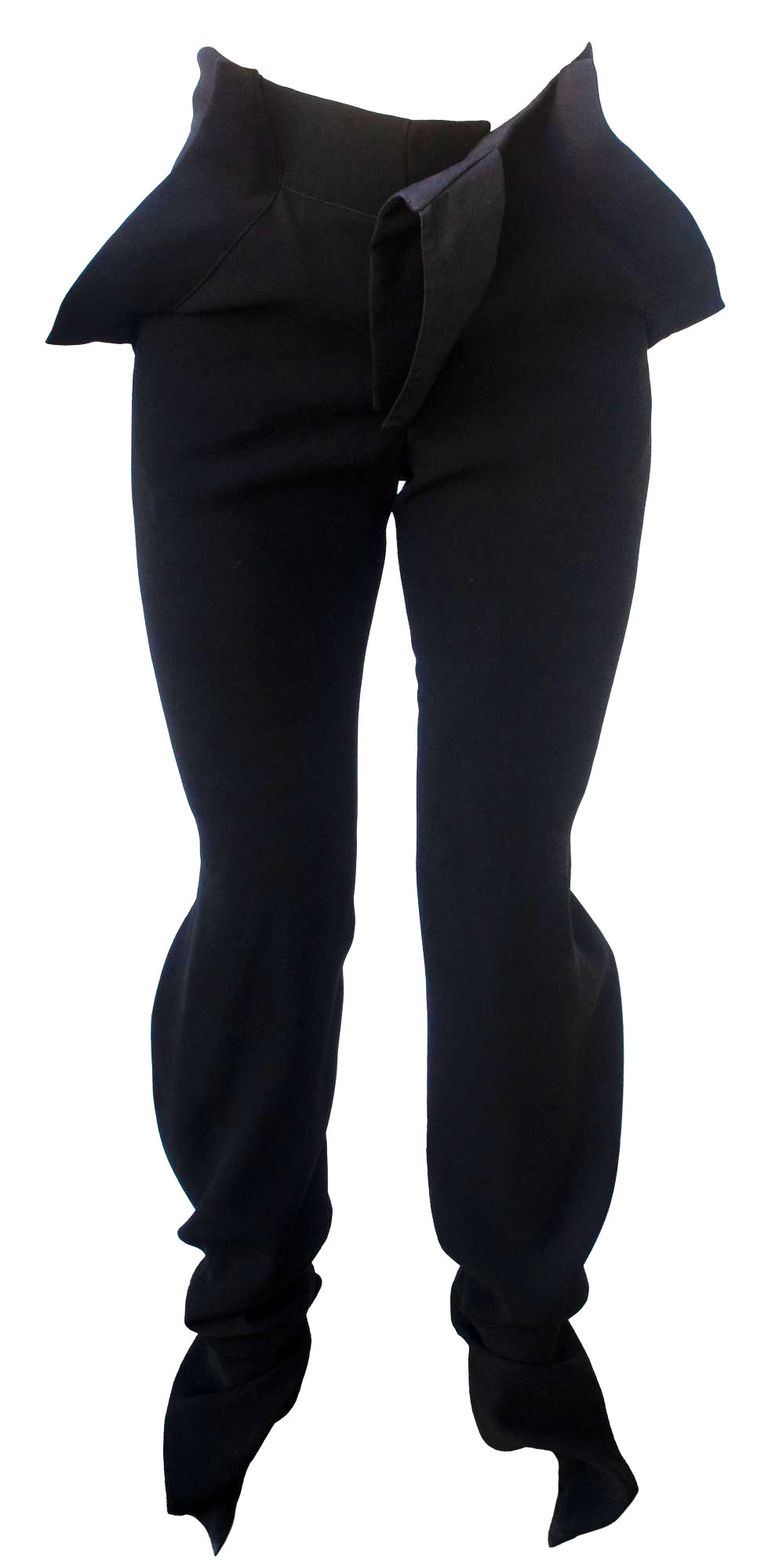 Vivienne Westwood PIRATE TROUSER Description: Black cady inserted faced with...