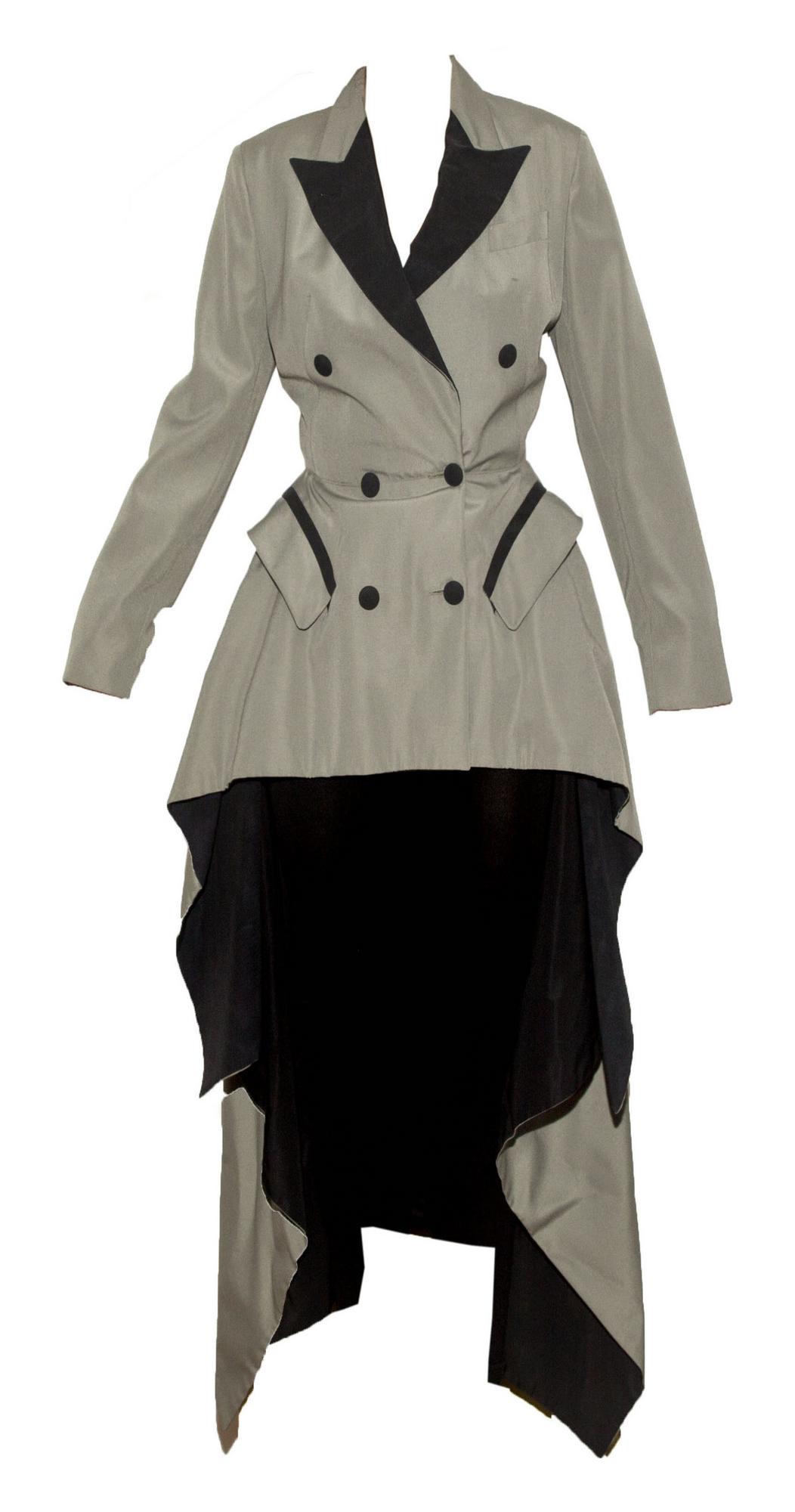 Jean Paul Gaultier DRESS COAT Description: Lined double breasted Dress Coat...