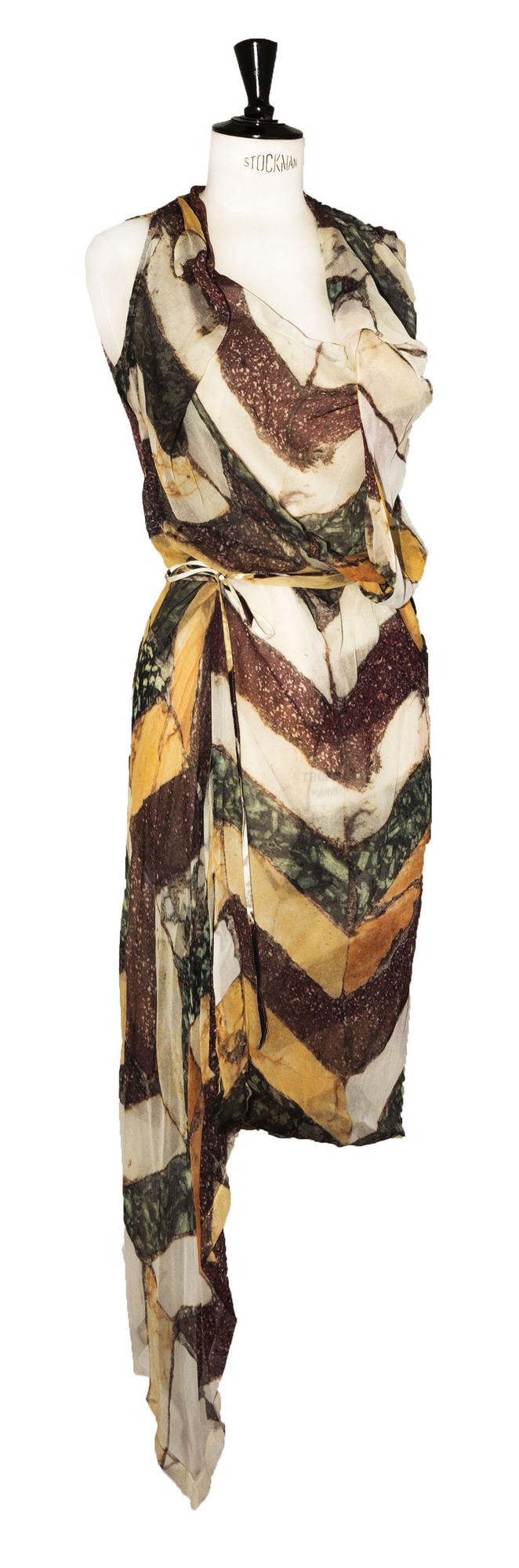 Vivienne Westwood MARBLE DRESS Description: Dress in silk georgette printed...
