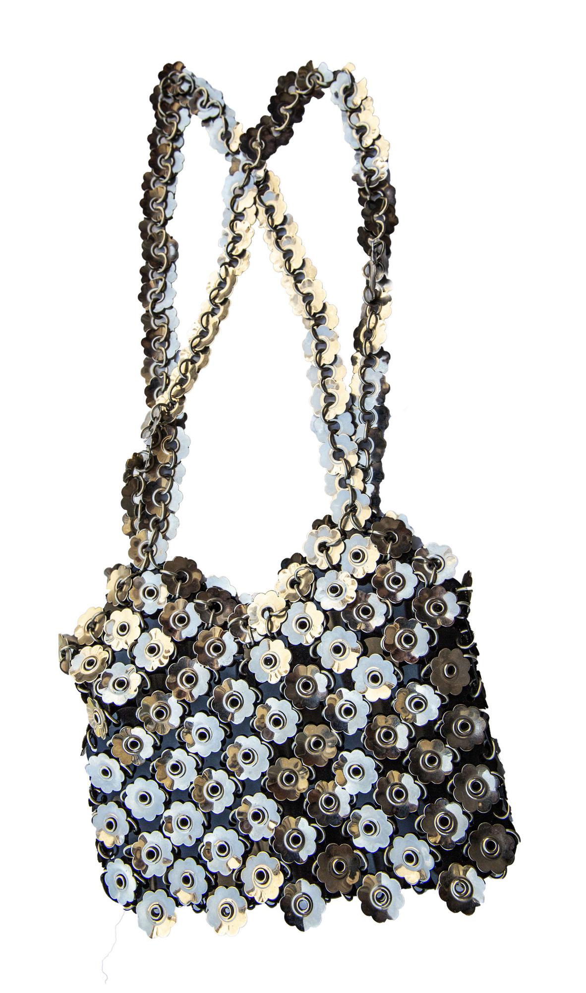 Paco Rabanne FLOWER METAL BAG Description: Bag made with flower-shaped metal...