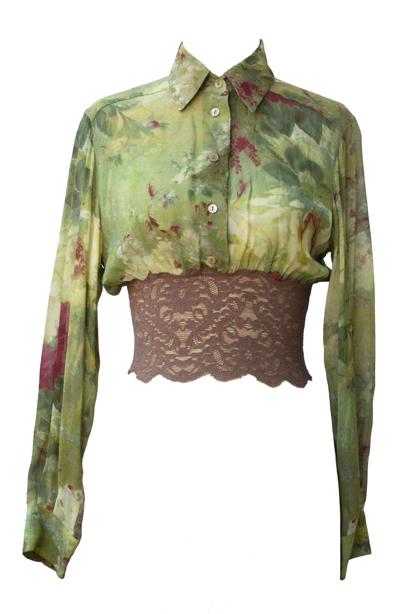 Jean Paul Gaultier SHIRT BLOUSE Description: Shirt blouse in crepe georgette...