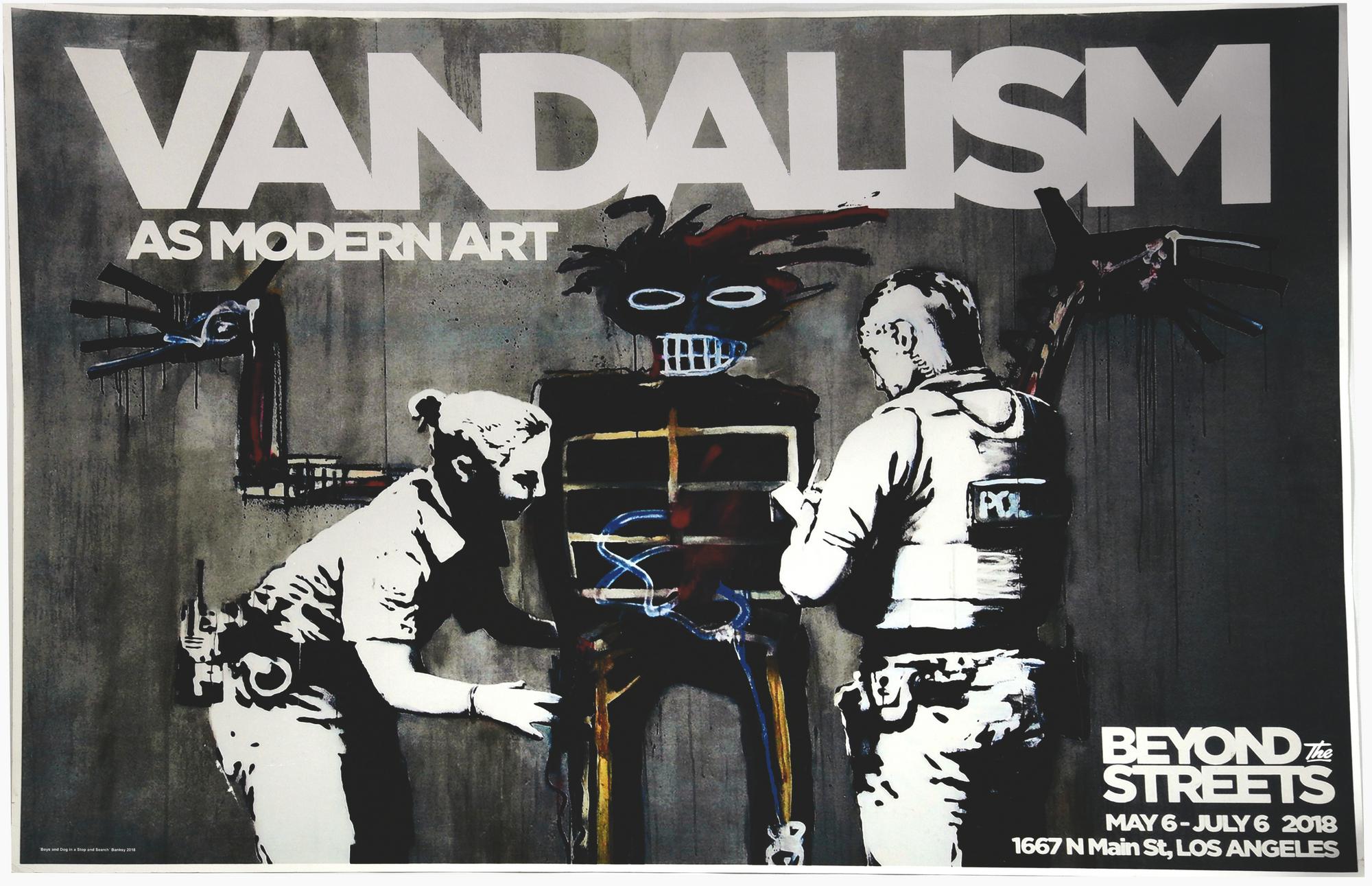 Da Banksy BANKSY X BASQUIAT: VANDALISM AS MODERN ART eliografia, cm 58,5x84
