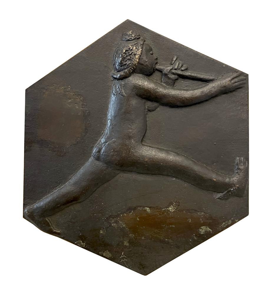 Marino Marini, (1901 - 1980) LA FAMA bronzo, cm 17,8x15,4x0,4 sigla eseguito...