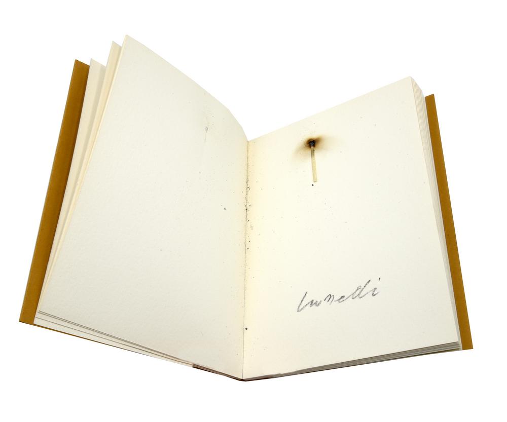 Jannis Kounellis, (1936 - 2017) LA VIA DEL SANGUE interventi su libretto, cm...