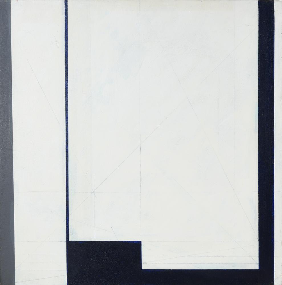 Gianfranco Pardi, (1933) DIAGONALE acrilico su tela, cm 50x50 sul retro:...