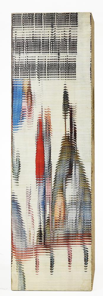 Jiri Kolar, (1914 - 2002) L'ANNONCIATION AUX PASTEURS collage su legno entro...