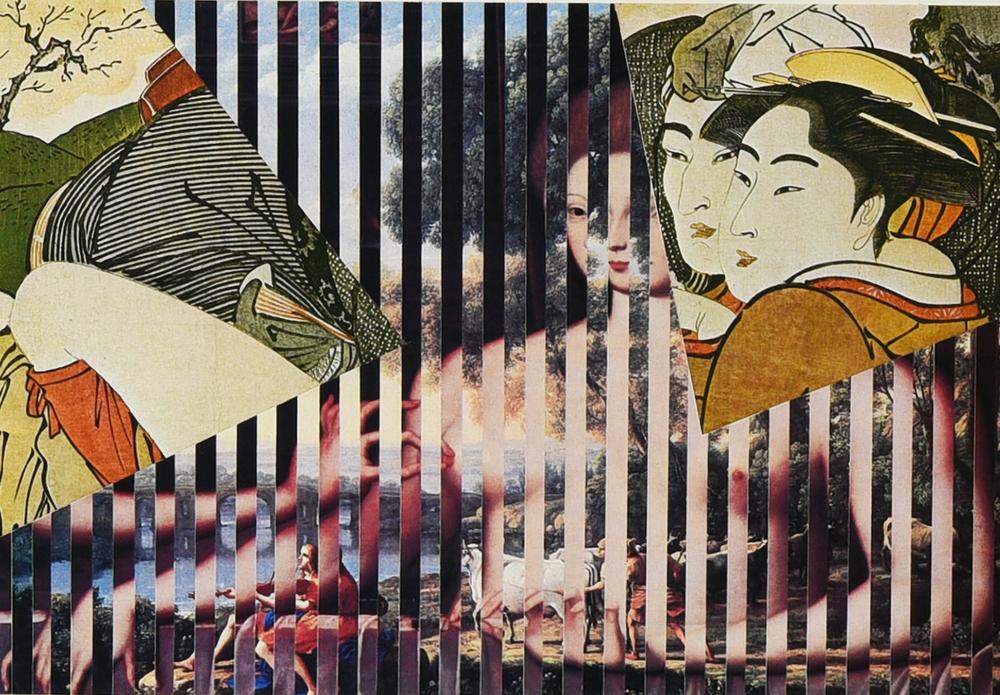 Jiri Kolar, (1914 - 2002) SENZA TITOLO collage su cartoncino, cm 16x23 sul...
