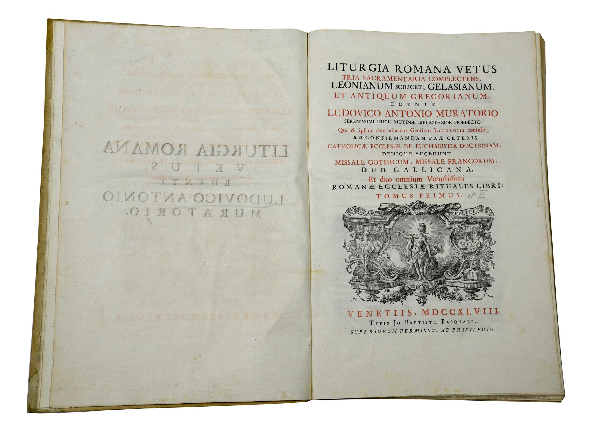 LITURGIA ROMANA VETUS Battista Pasquali, Venezia, 1748 II volumi rilegati...