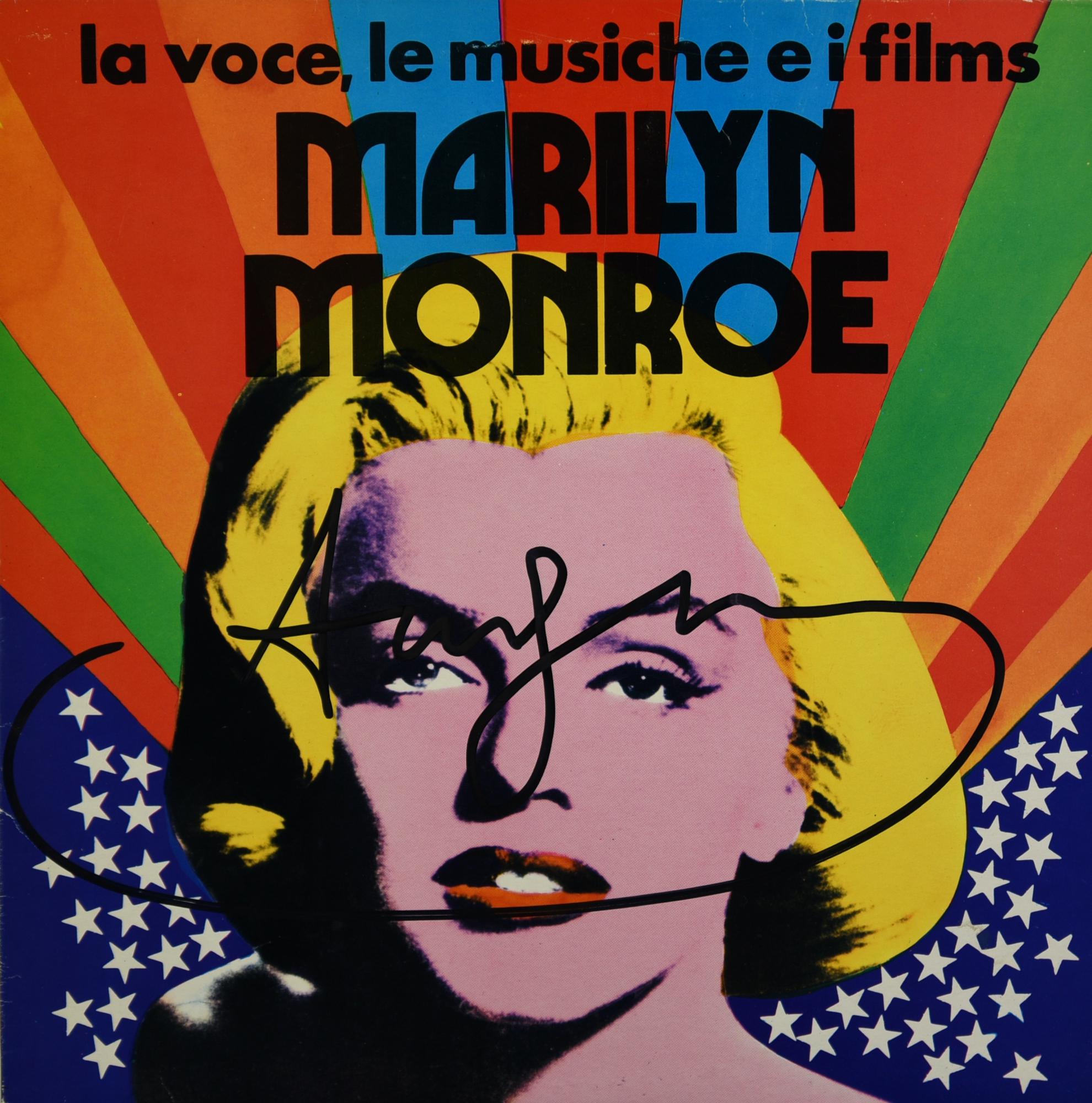 Marilyn Monroe MARILYN MONROE, 1974 LP, cm 31x31 firmato da Andy Warhol