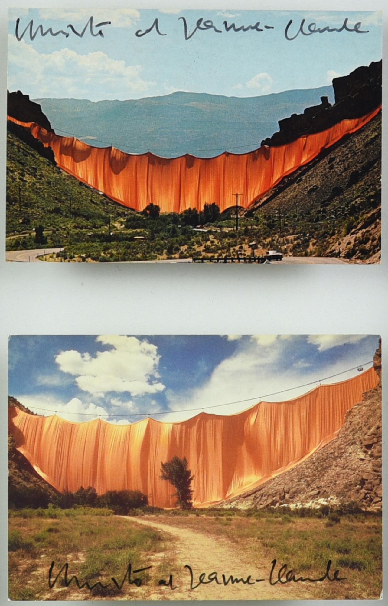 Christo & Jeanne Claude VALLEY CURTAIN, RIFLE, GRAND HOGBACK, COLORADO 1972...