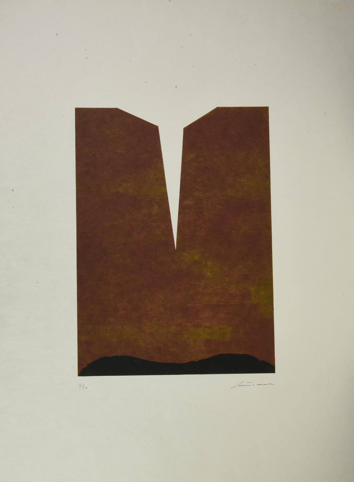Giuseppe Santomaso (1907 - 1990) COMPOSIZIONE litografia su carta Japon, cm...