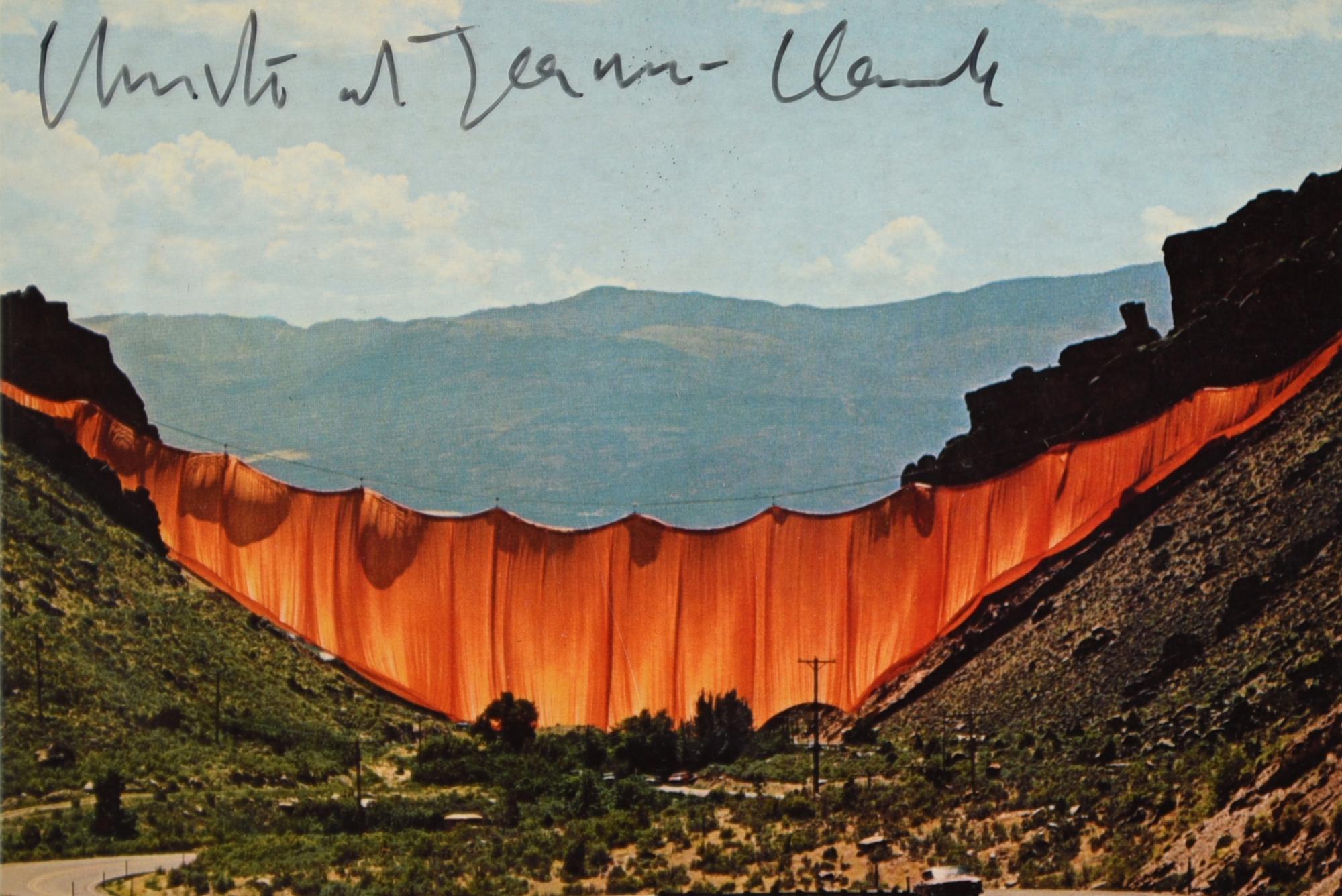 Christo & Jeanne Claude VALLEY CURTAIN, RIFLE, GRAND HOGBACK, COLORADO...
