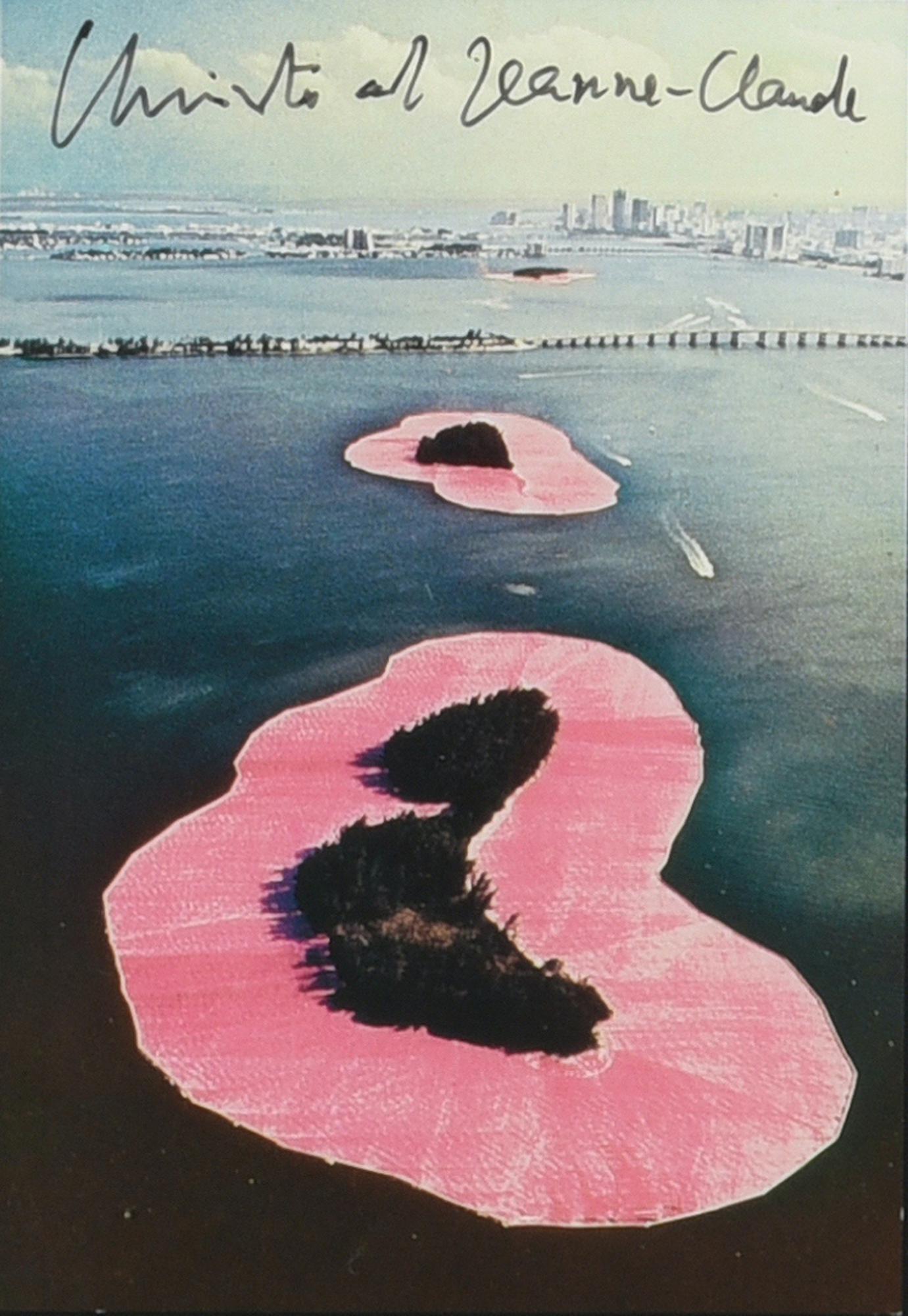 Christo & Jeanne Claude SURROUNDED ISLAND, BISCAYNE BAY, 1983 stampa...