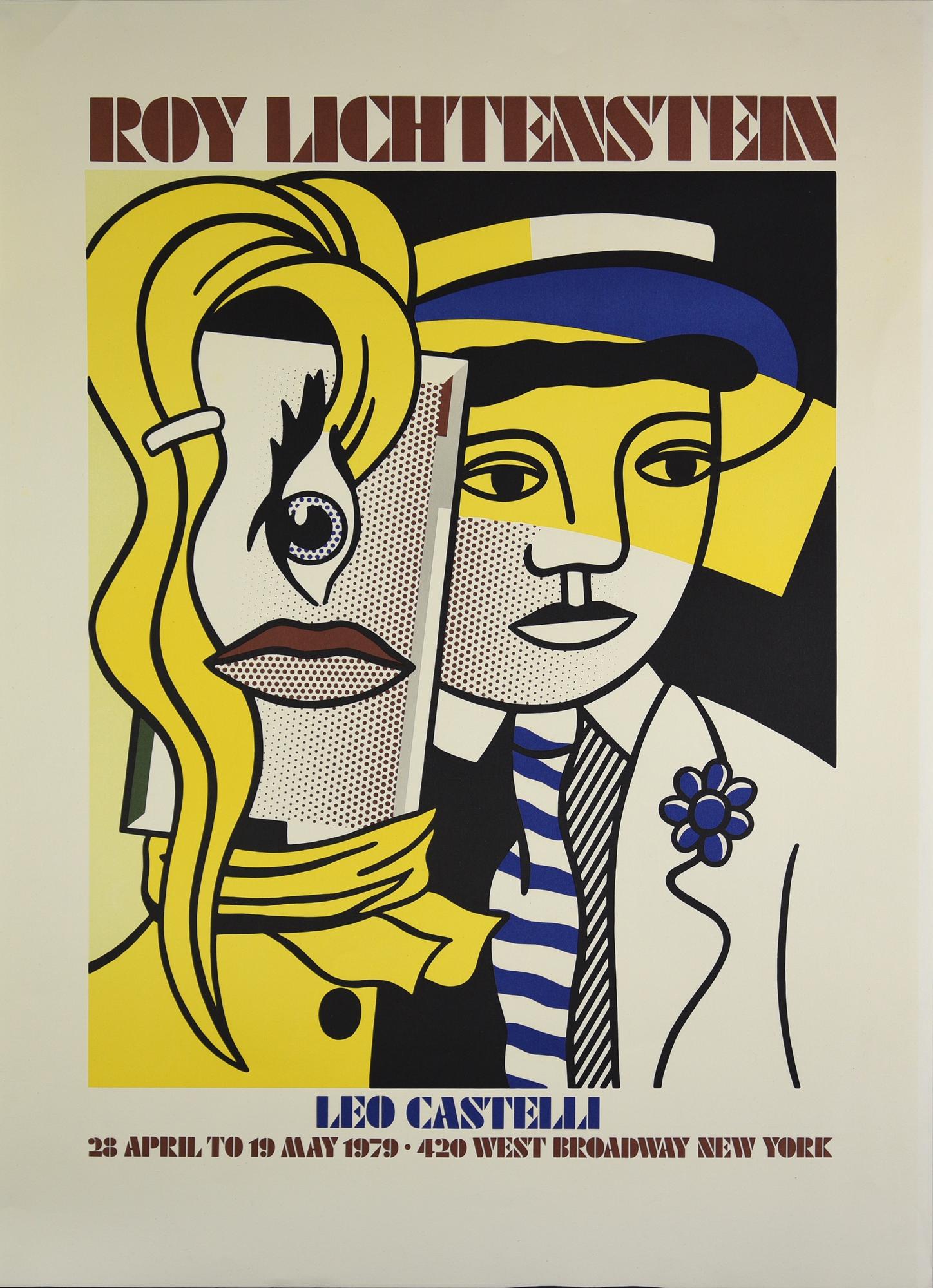 MANIFESTO ROY LICHTENSTEIN stampa tipografica, cm 91x65 Riproduzione del...