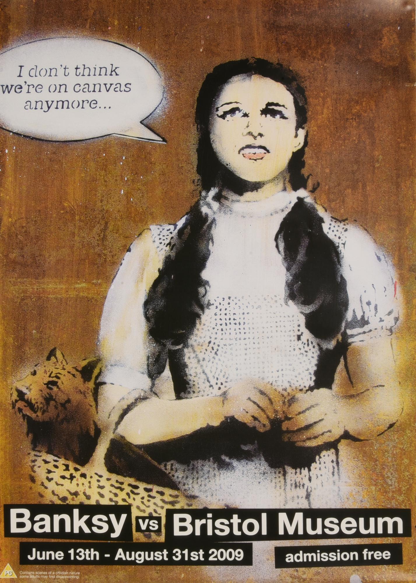 BANKSY VS BRISTOL MUSEUM stampa tipografica, cm 59x42 Manifesto della mostra...