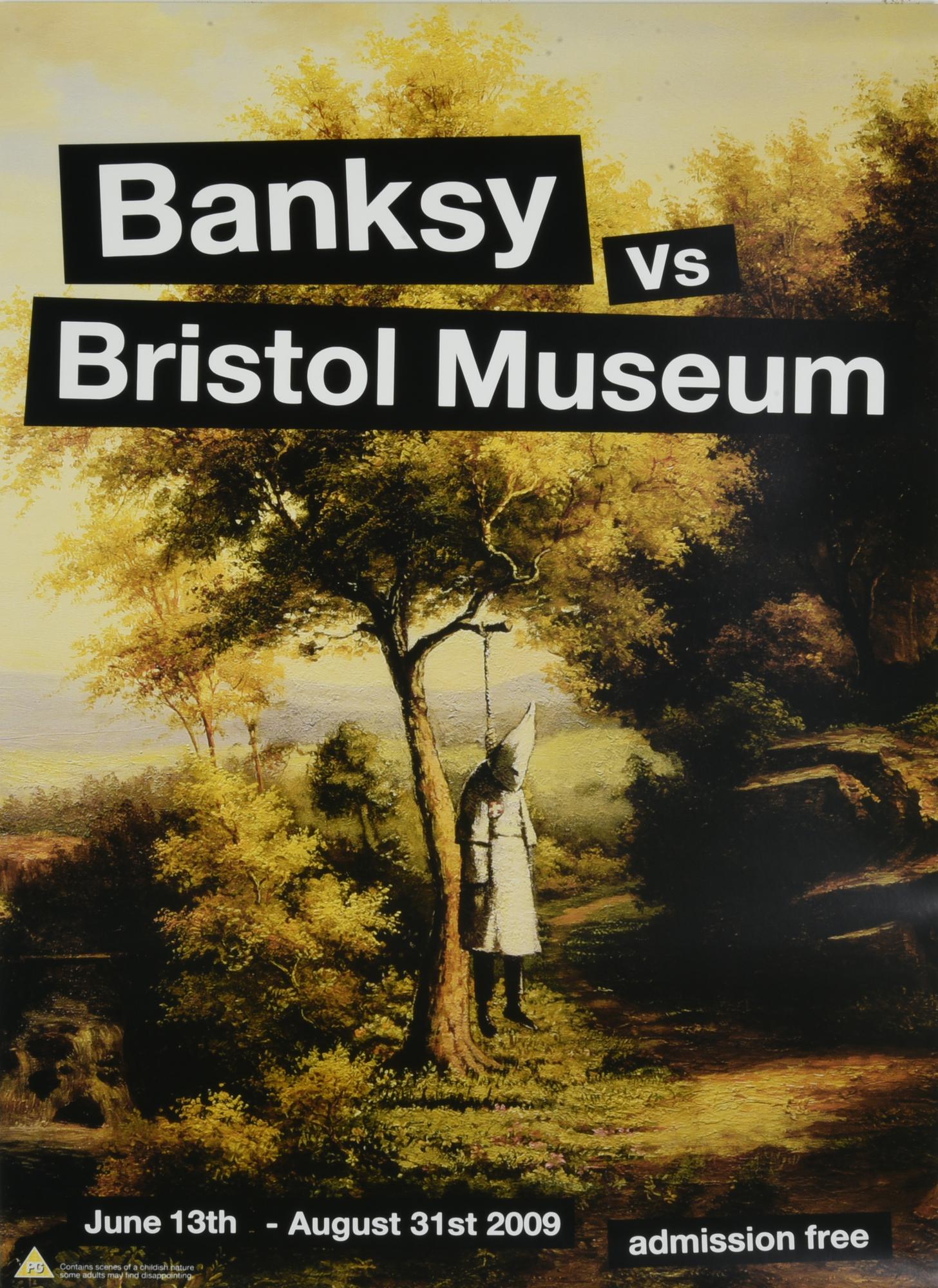 BANKSY VS BRISTOL MUSEUM stampa tipografica, cm 59x42 Manifesto della mostra...