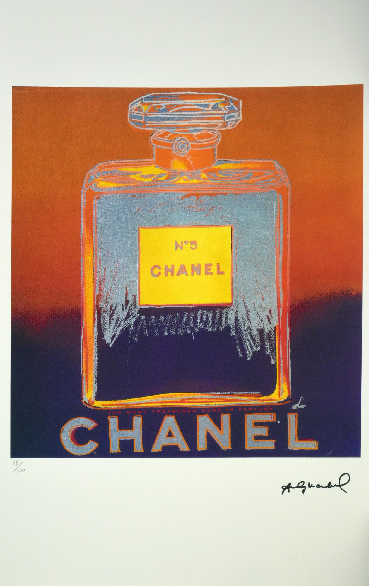 D'apres Andy Warhol CHANEL N0.5 fotolitografia su carta Arches, cm 57x38; es....