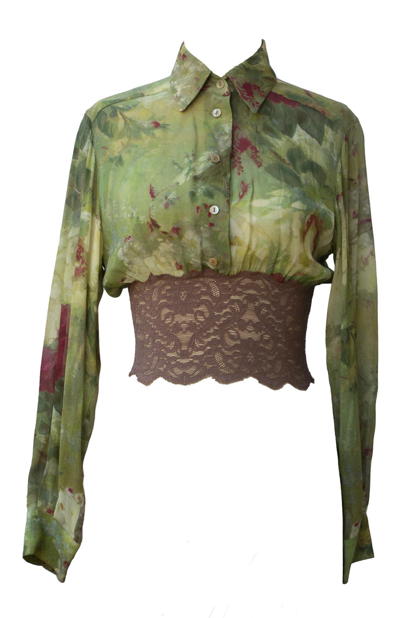 Jean Paul Gaultier SHIRT BLOUSE Description: Shirt blouse in crepe georgette...
