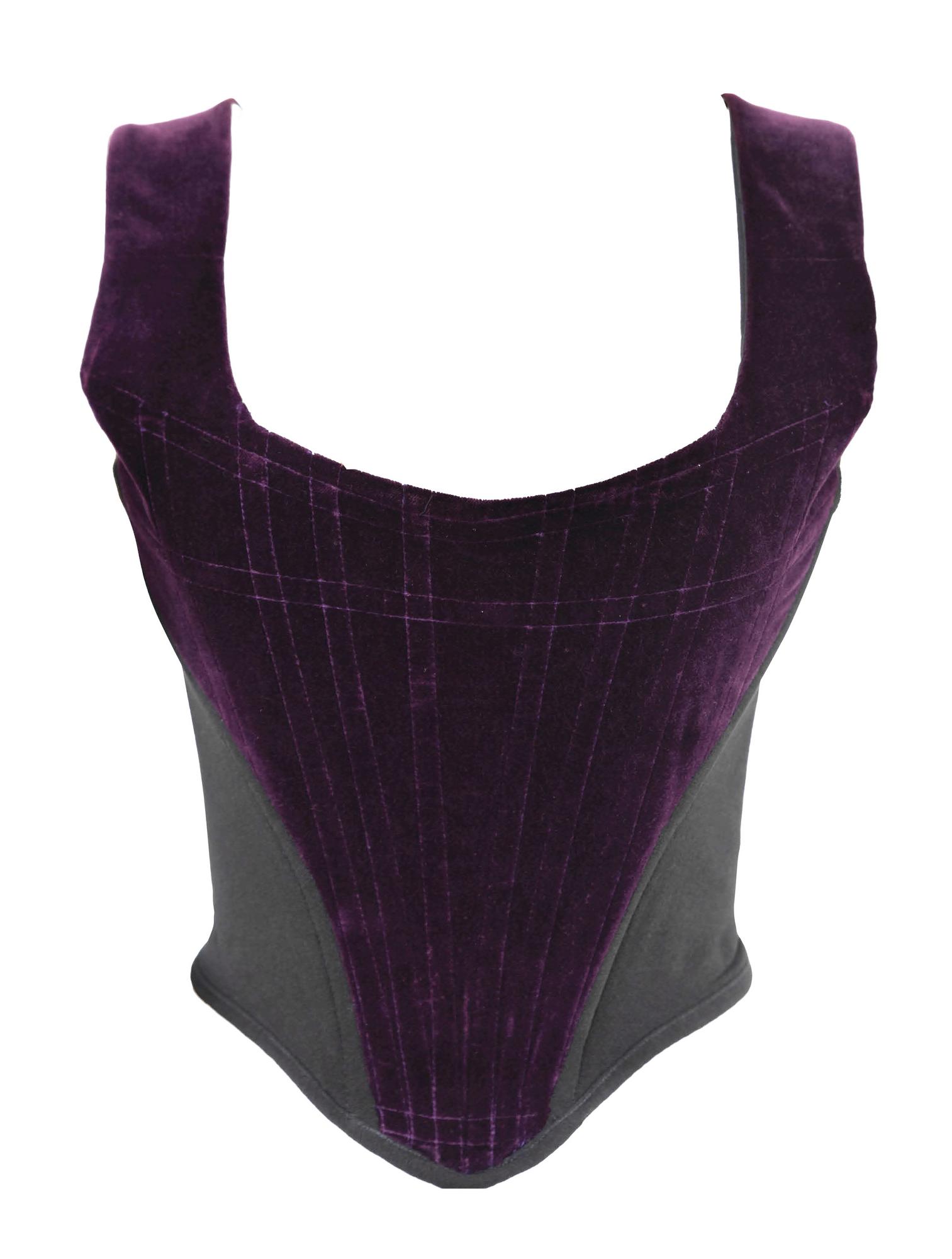 Vivienne Westwood ICONIC AND RARE VELVET BUSTIER DESCRIPTION: Iconic and rare...