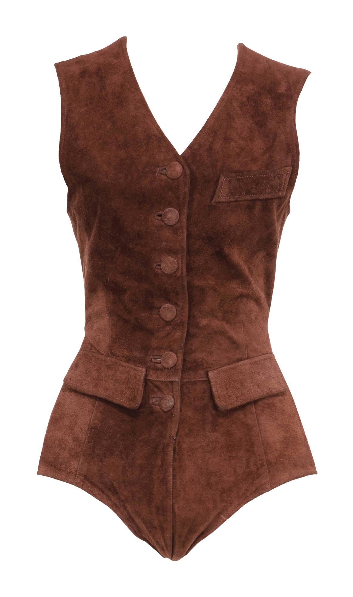 Jean Paul Gaultier RARE AND ICONIC SUEDE BODY DESCRIPTION: Rare ance iconic...