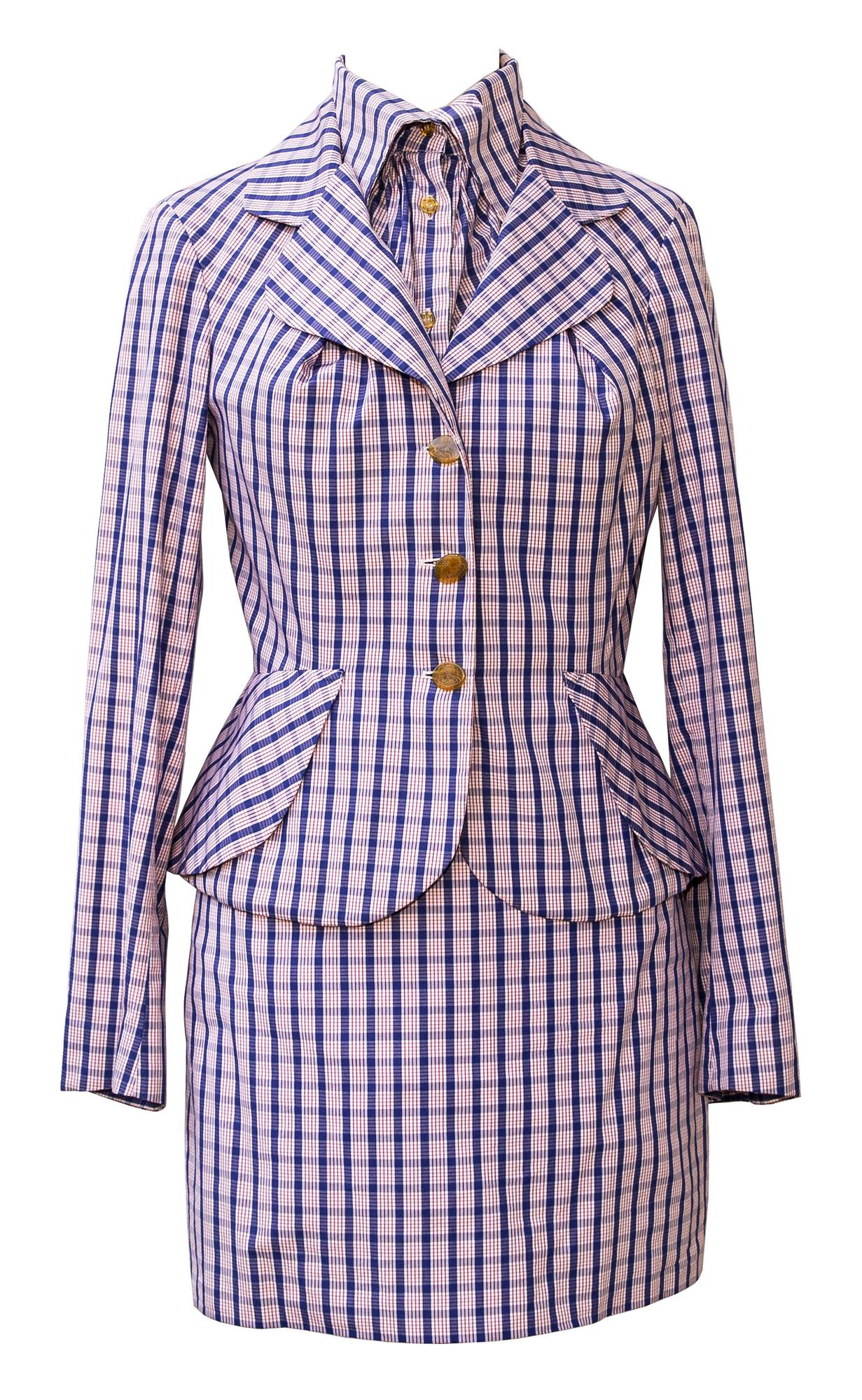 Vivienne Westwood BETTINA SHIRTING SUIT Description: Set made up of 3 items:...