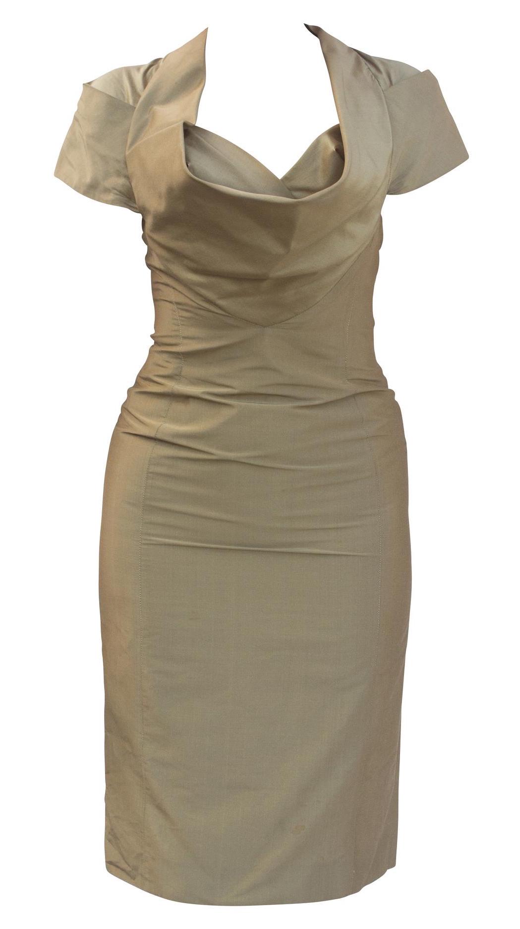 Vivienne Westwood GOLD DRESS Description: Lining dress made in silk and...