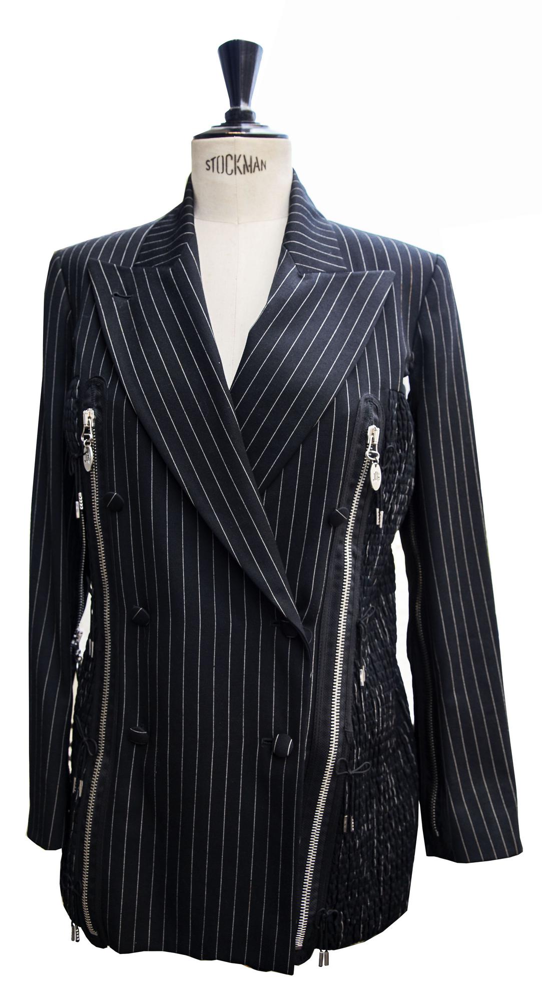 Jean Paul Gaultier ZIPPED DB JACKET Description: Lined double-breasted jacket...
