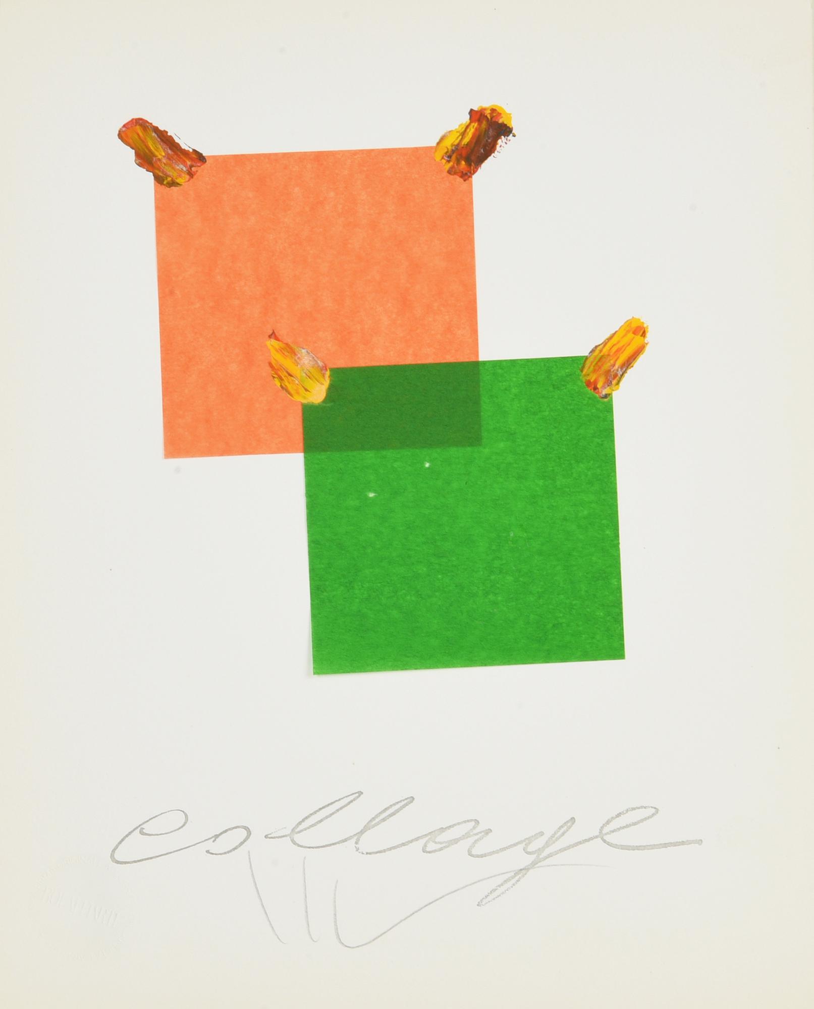 Aldo Mondino (1938 - 2005) COLLAGE multiplo, collage e tempera su carta, cm...