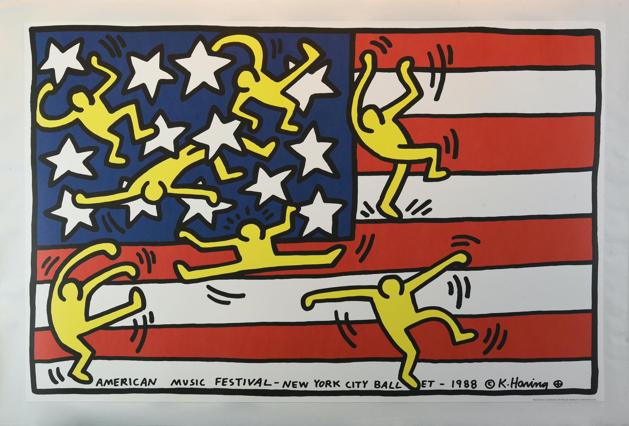 D'apres Keith Haring AMERICAN MUSIC FESTIVAL NEW YORK CITY BALLET stampa...