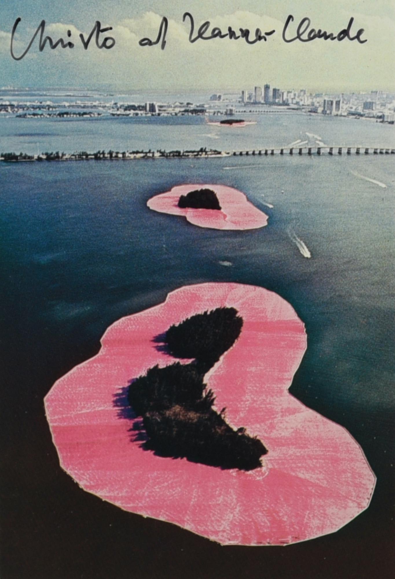 Christo & Jeanne Claude SURROUNDED ISLANDS, BISCAYNE BAY 1980-1983 stampa...