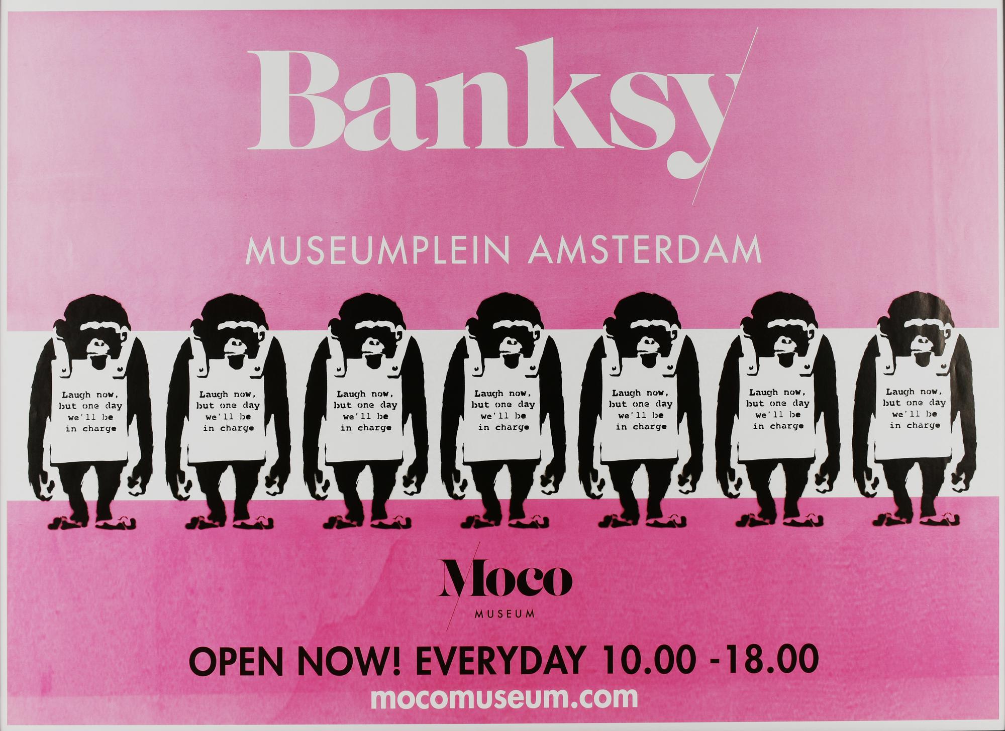 BANKSY MOCO MUSEUM, 2017 stampa tipografica, cm 84x59,5