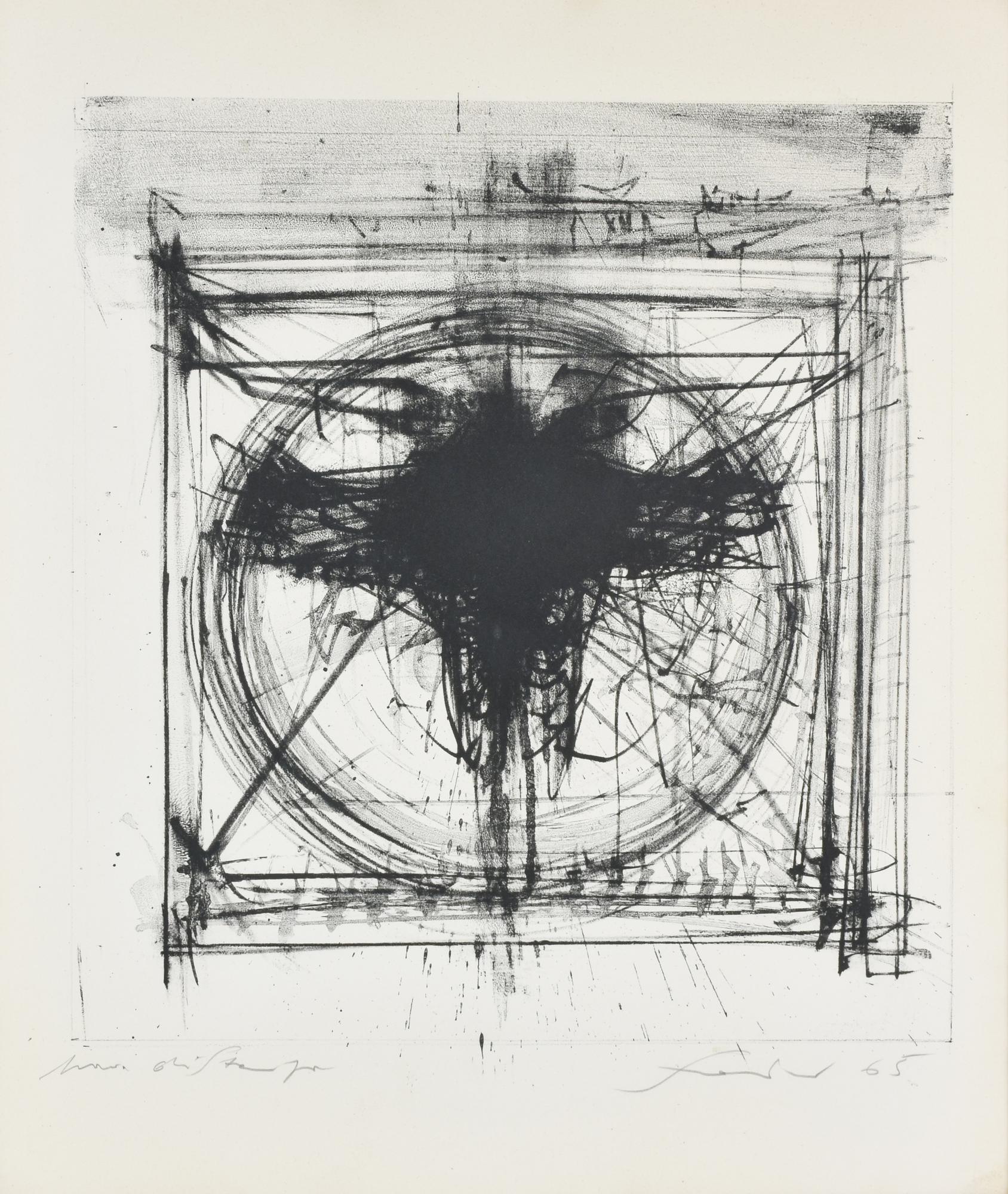 Emilio Scanavino (1922 - 1986) COMPOSIZIONE ASTRATTA, 1965 litografia, cm...