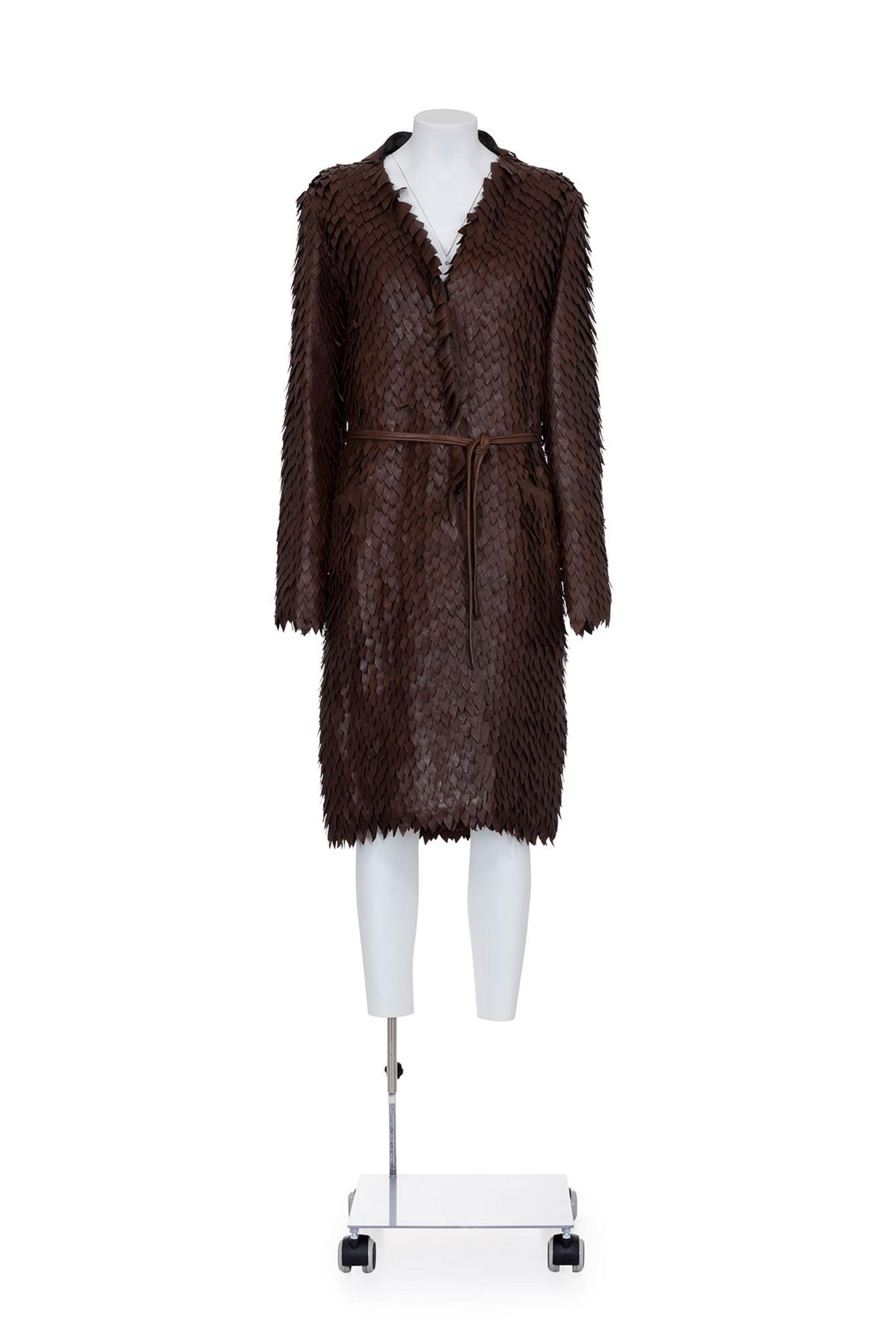 MAISON MARTIN MARGIELA Rare leather scales effect coat DESCRIPTION: Rare...