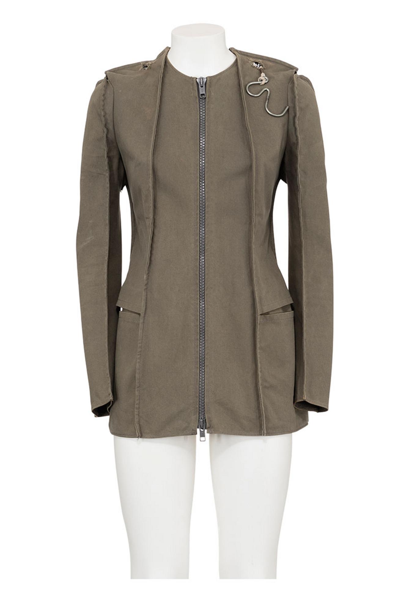 MAISON MARTIN MARGIELA Iconic flat cotton jacket DESCRIPTION: Iconic military...