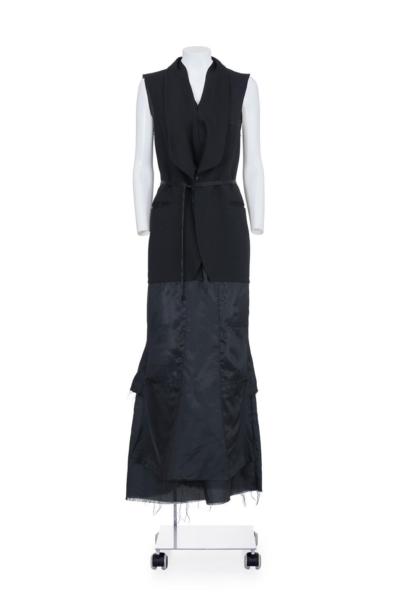 MAISON MARTIN MARGIELA Rare and iconic artisanal deconstructed dress...