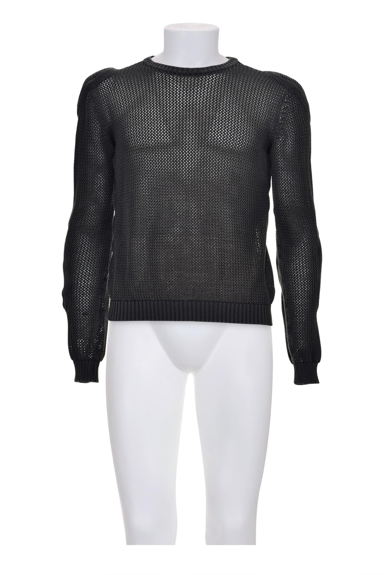 RAF SIMONS Perforated jumper DESCRIPTION: Perforated black jumper from SS 06...