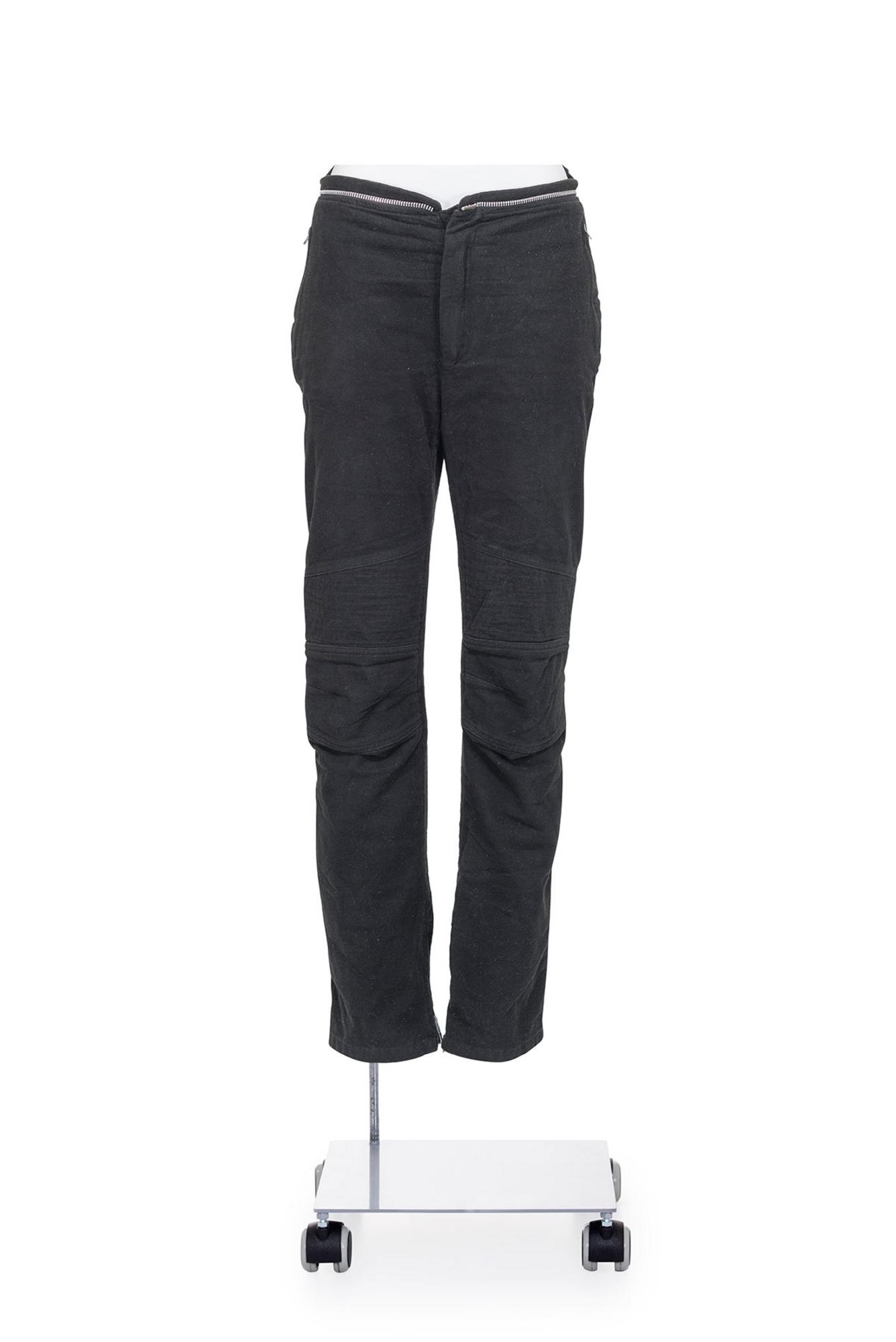 HELMUT LANG Iconic cotton moleskin Astro moto trousers DESCRIPTION: Iconic...