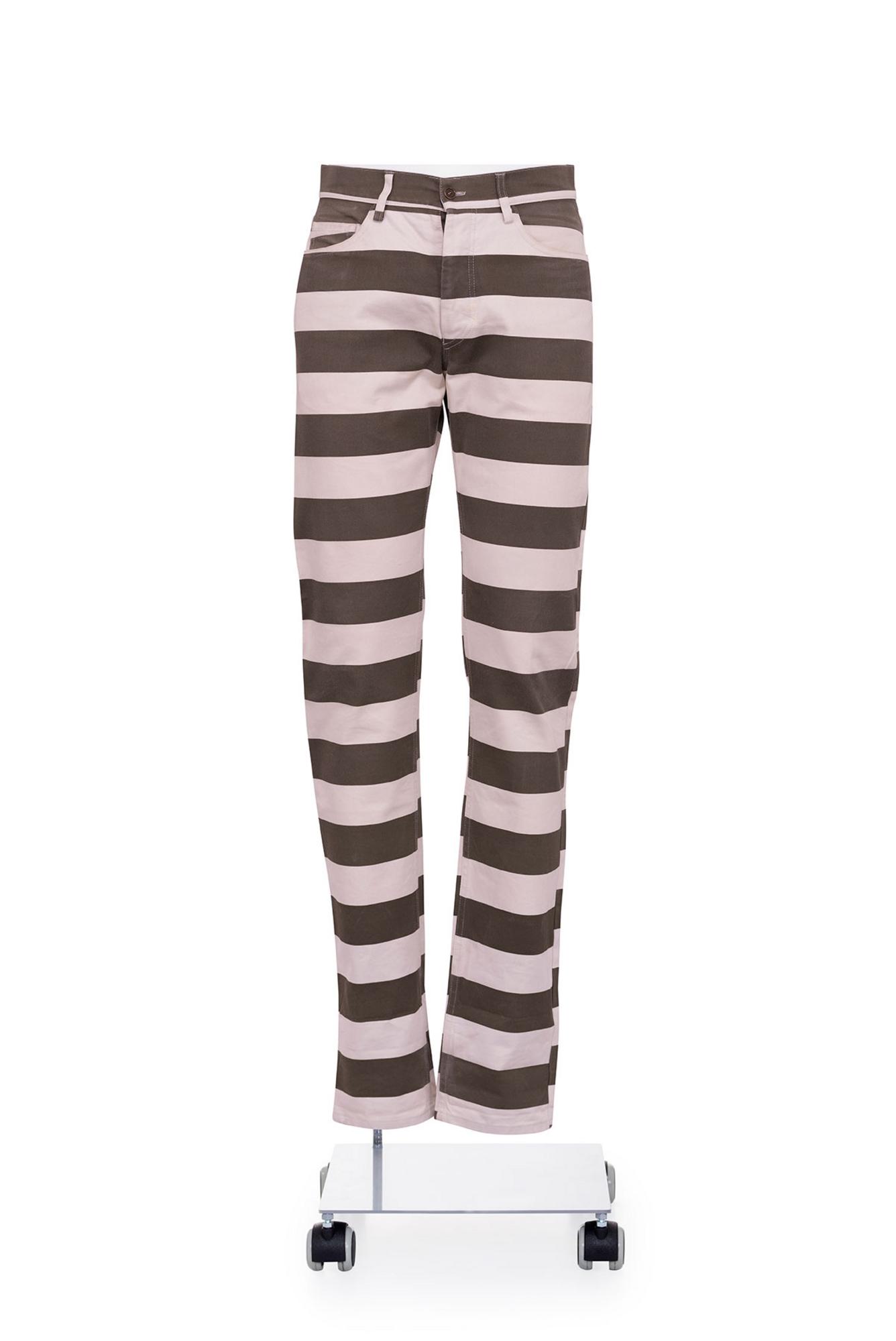 HELMUT LANG Iconic and rare striped trousers DESCRIPTION: Iconic and rare...