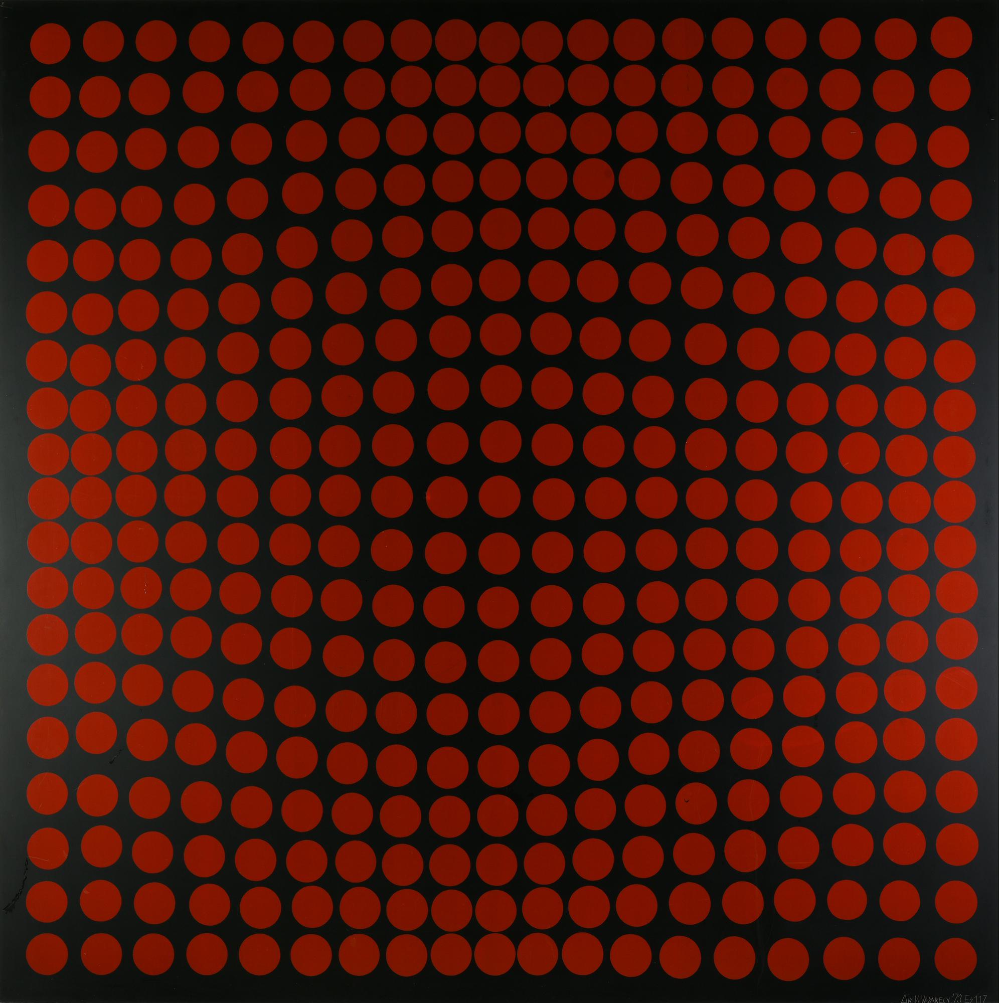 Victor Vasarely (1908 - 1997) COMPOSIZIONE, 1973 serigrafia su alluminio, cm...