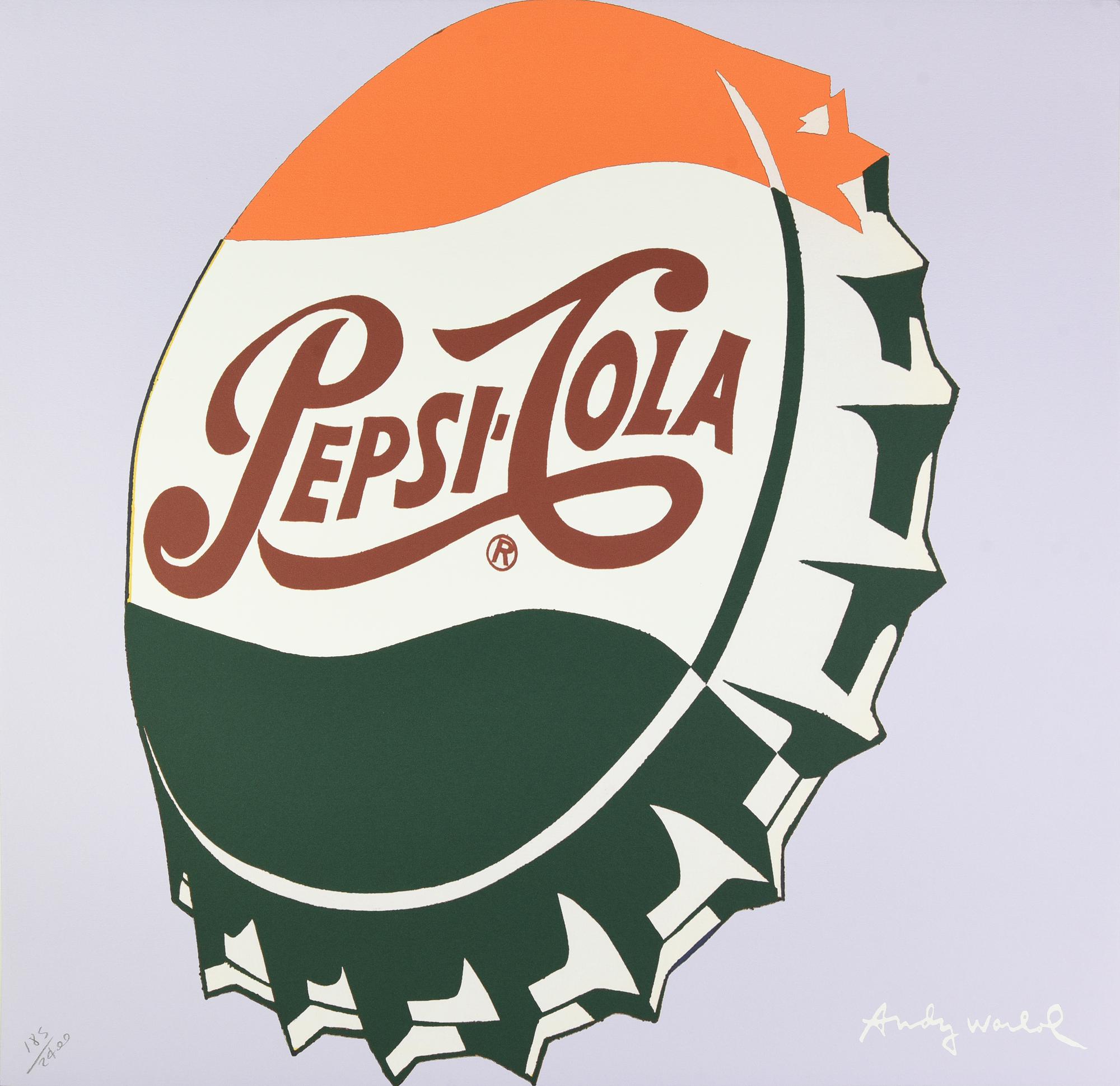 Da Warhol Andy PEPSI-COLA fotolitografia su cartoncino, cm 60x60; es....