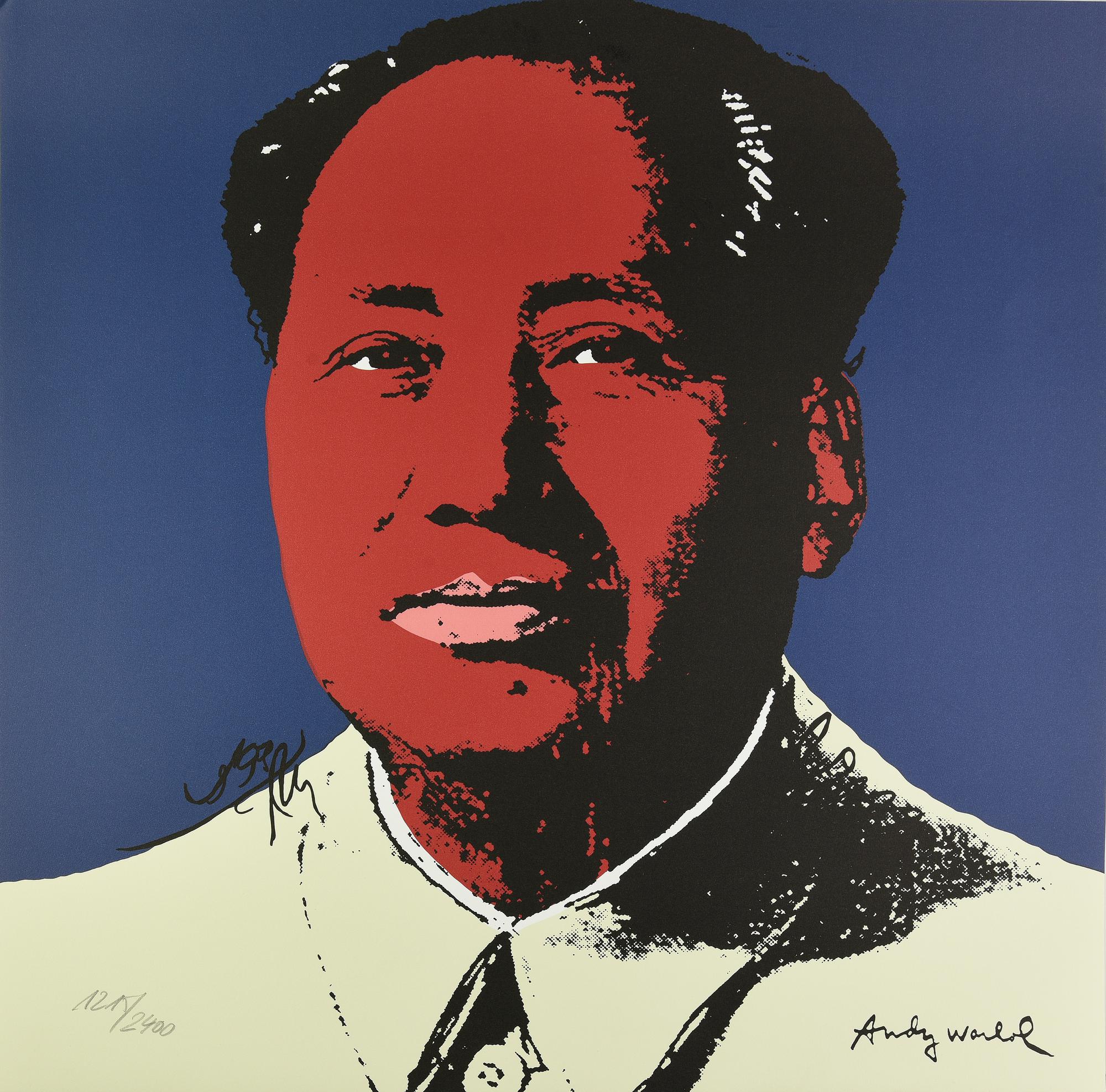 Da Warhol Andy MAO fotolitografia su cartoncino, cm 60x60; es. 1.215/2.400...