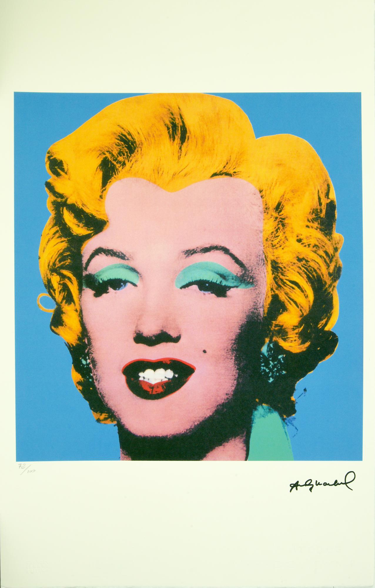 D'apres Warhol Andy MARILYN fotolitografia su carta Arches, cm 57x38; es....